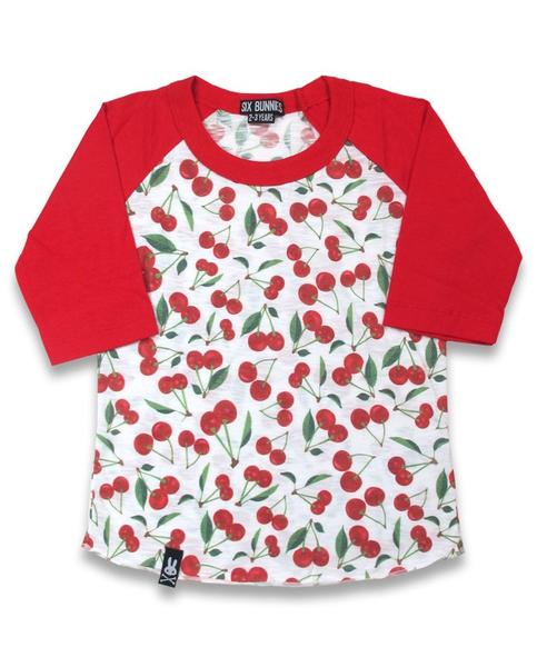 T-shirt Cherries six bunnies pour enfant