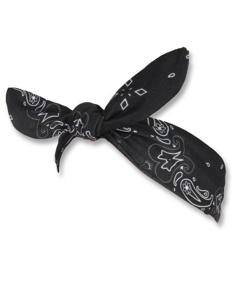 Bandana Enfant Noir Bandeau Rockabilly Bebe Bandeau Pinup Popnbaby