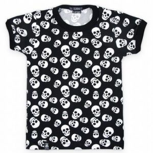 Tee-shirt Polka skulls