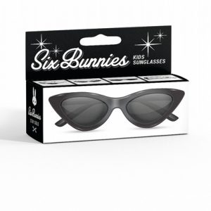 Lunettes enfant pin-up noires – Boîte d’emballage
