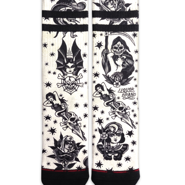Chaussette classic print liquor brand