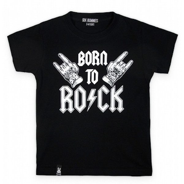 Tshirt born to rock kid