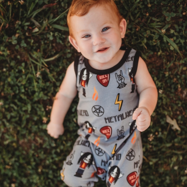 Salopette baby metalleux