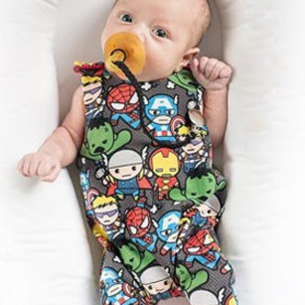 Salopette bébé super heros