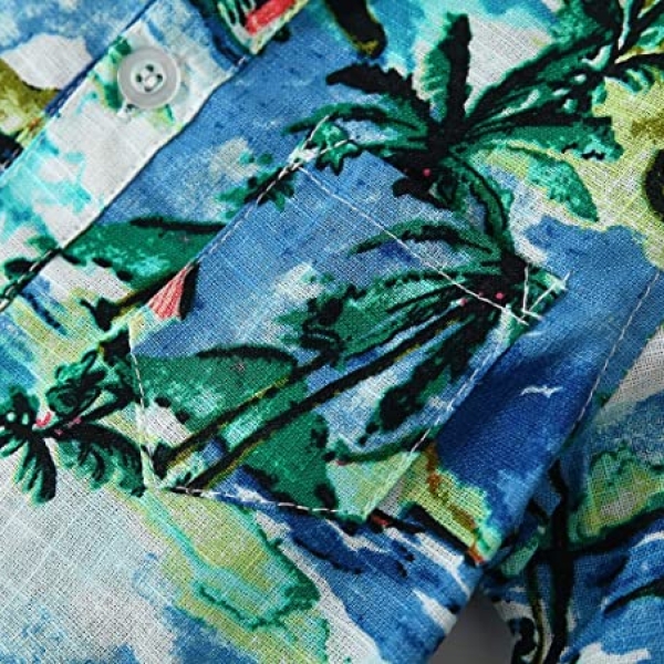 Chemise bébé hawaïenne