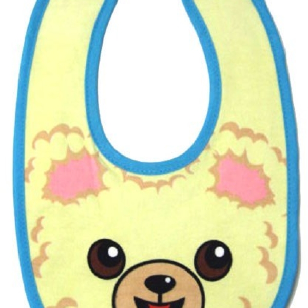 Bavoir bébé white  bear