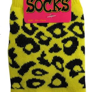 Chaussettes Leopard jaune