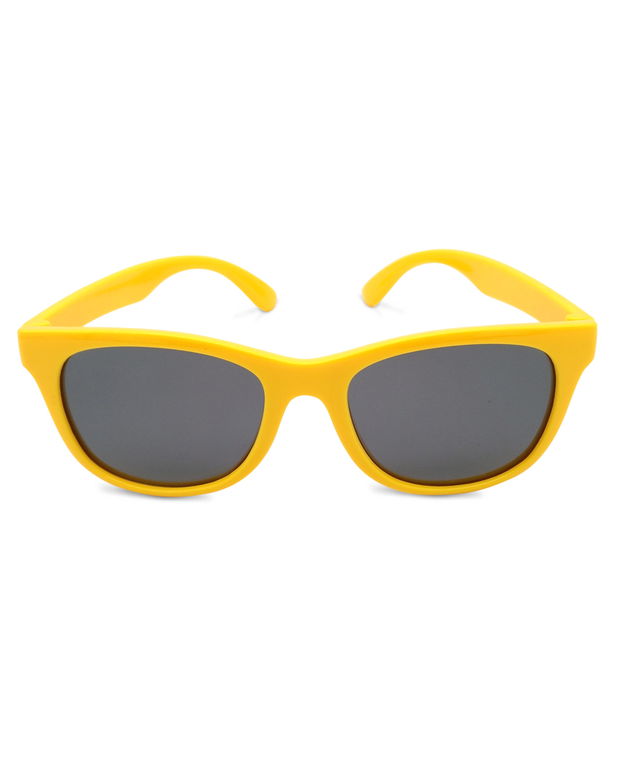 Lunettes wayfarer jaunes pour enfant