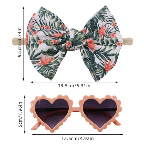 Lunettes cœur et bandeau pour bébé