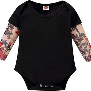 Body bébé manches tattoo