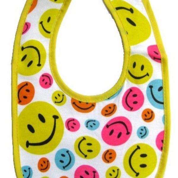 Bavette smileys pour bébé