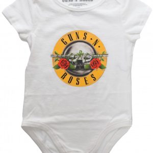 Body Guns N’ Roses Classic avec logo imprimé, manches courtes et fermeture à pressions.