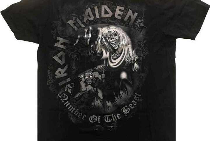 T-shirt Iron Maiden number of the beast enfant