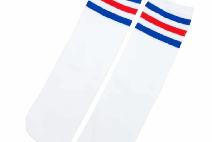 Vue des chaussettes dépliées