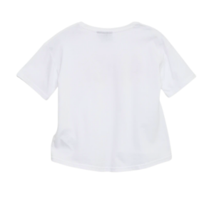 T-shirt enfant AC/DC, vue arrière montrant la coupe.