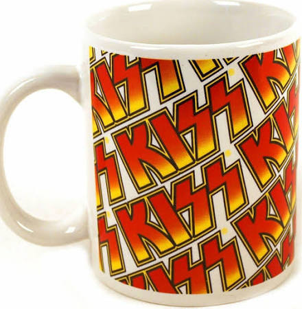 Tasse Logo KISS en céramique - Vue de face.
