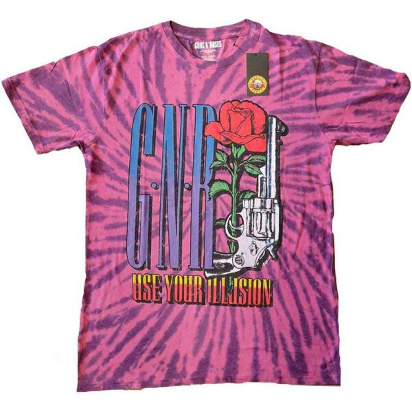 T-shirt enfant Guns N’ Roses violet – Use Your Illusion
