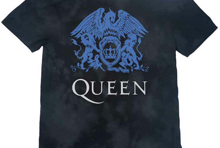 T-shirt Queen pour enfants vue de face, imprimé Blue Crest