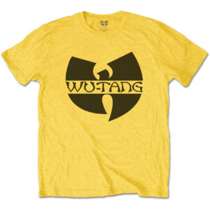 T-shirt noir jaune avec logo Wu-Tang noir