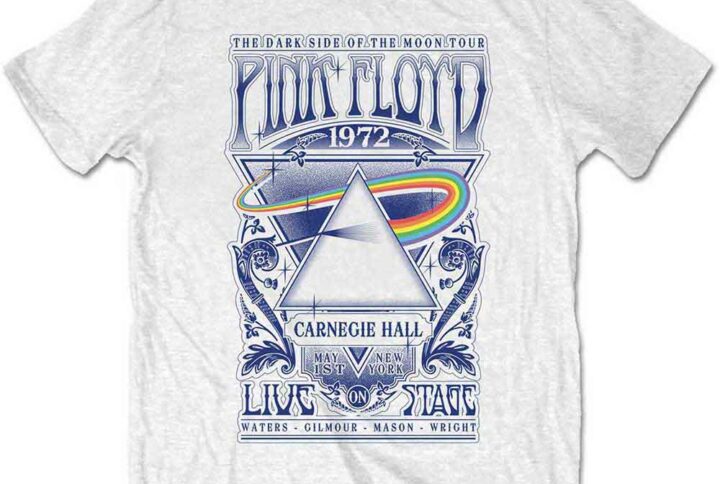 t-shirt Pink Floyd enfant blanc affiche concert vintage