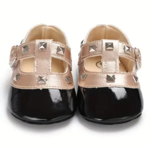 Chaussures bébé noir Midnight Mary-Jane vue de face