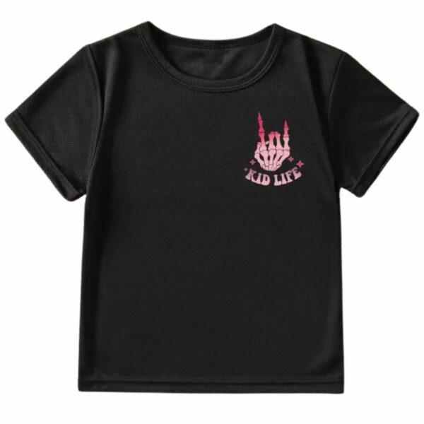 T-shirt noir “Kid Life”
