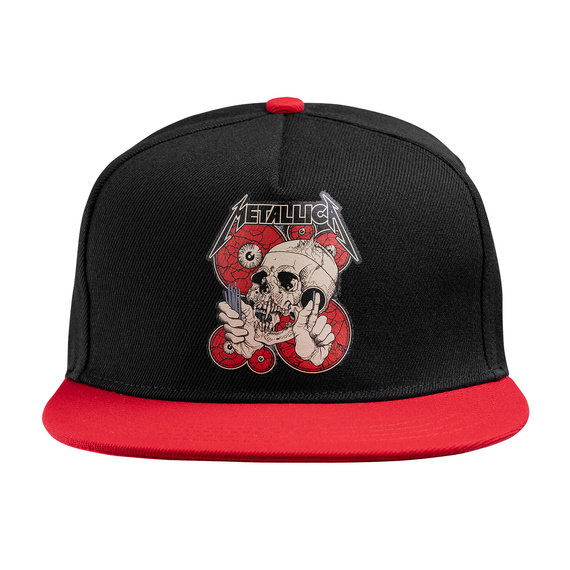 Casquette snapback Metallica The Shortest Straw Red Eyes vue de face