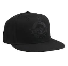 Casquette snapback noire Guns N’ Roses avec logo circulaire noir sur le devant