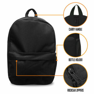 Gros plan sur les finitions et le design du sac à dos slipknot