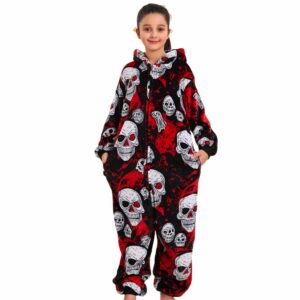 Combinaison polaire Halloween portée – vue complète