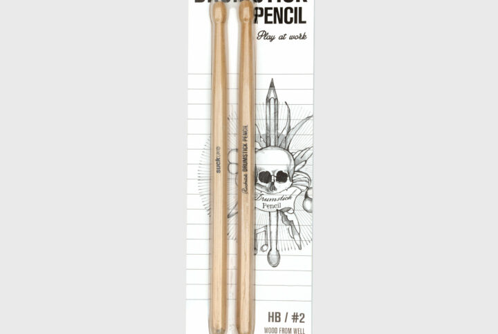 Vue emballage Stylos en forme de baguette de batterie