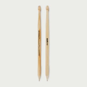 Lots de deux stylos à bille en forme de baguette de batterie
